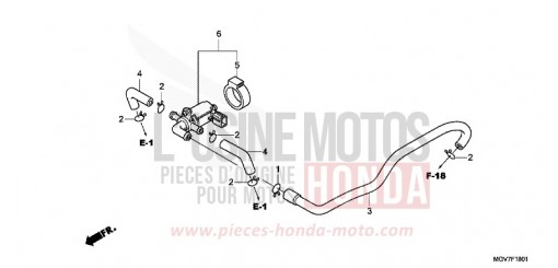 VALVE COMMANDE INJECTION D'AIR CBR600FB de 2011